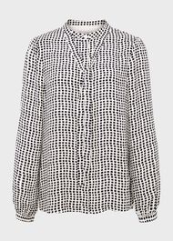 Arabella Blouse, Navy Ivory, hi-res