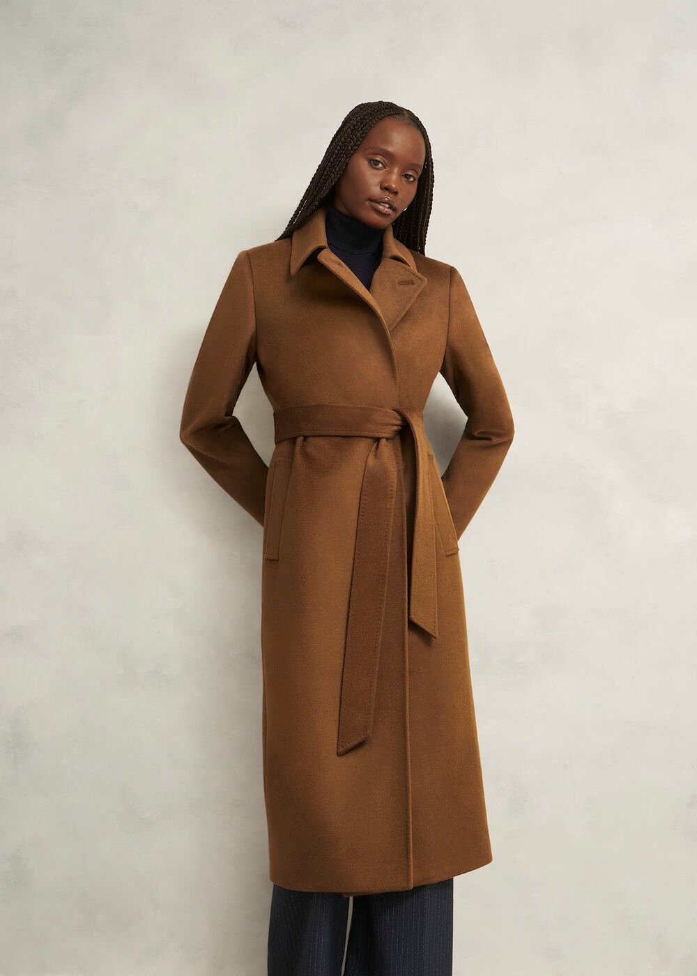 Petite Livia Wool Coat, Vicuna, hi-res