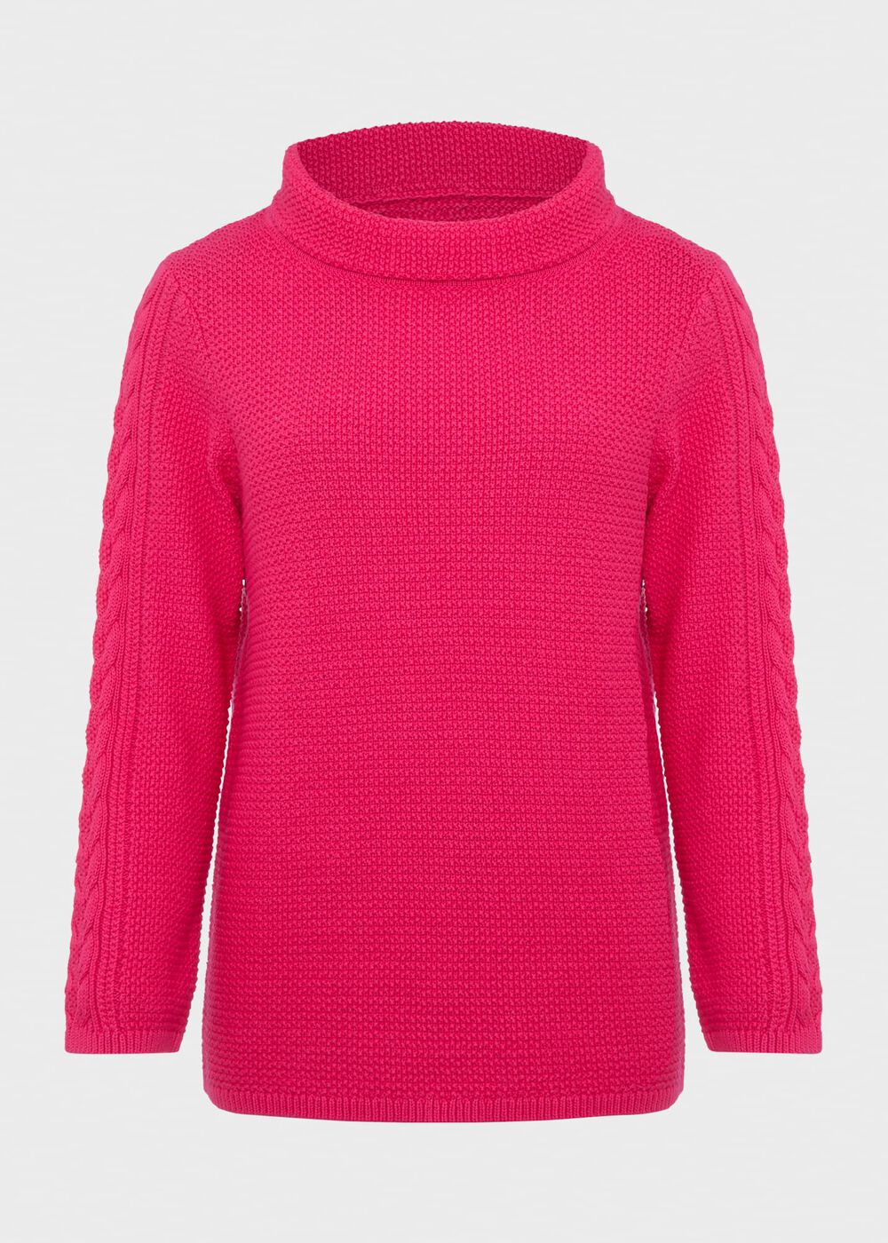 Camilla Cotton Jumper, Sapphire Pink, hi-res