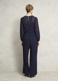 Anoushka Hot Fix Jumpsuit, Midnight Navy, hi-res
