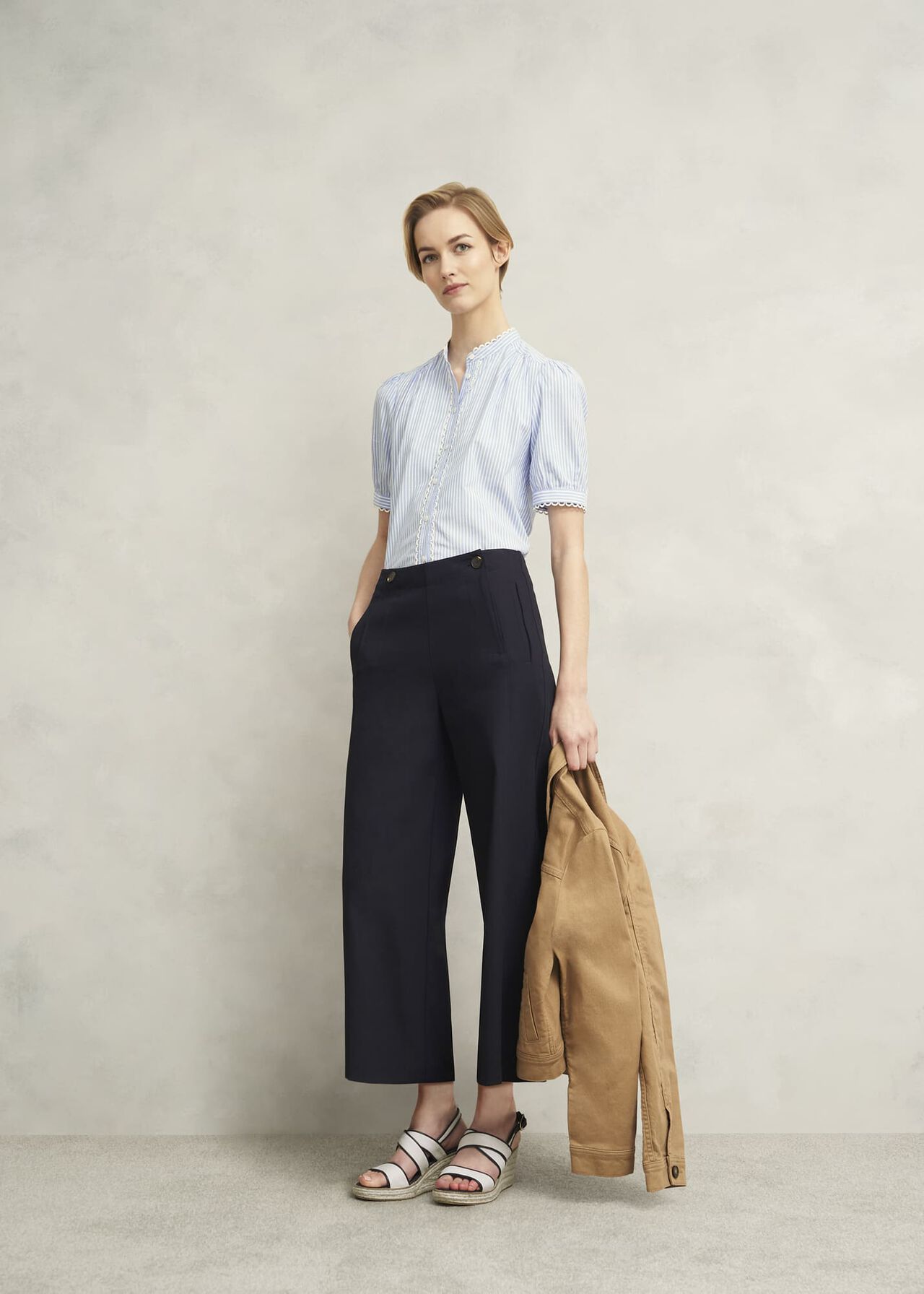 Kimmi Crop Pants, Navy, hi-res