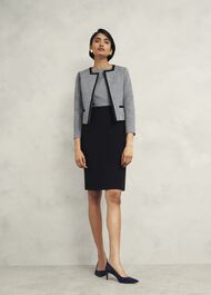 Nyra Dress, Black Ivory, hi-res