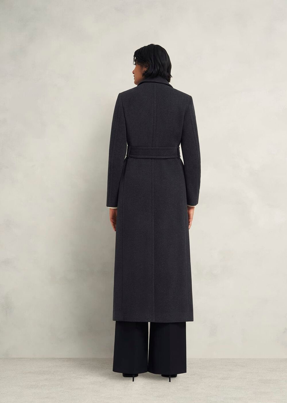 Clarendon Wool Blend Coat, Charcoal, hi-res