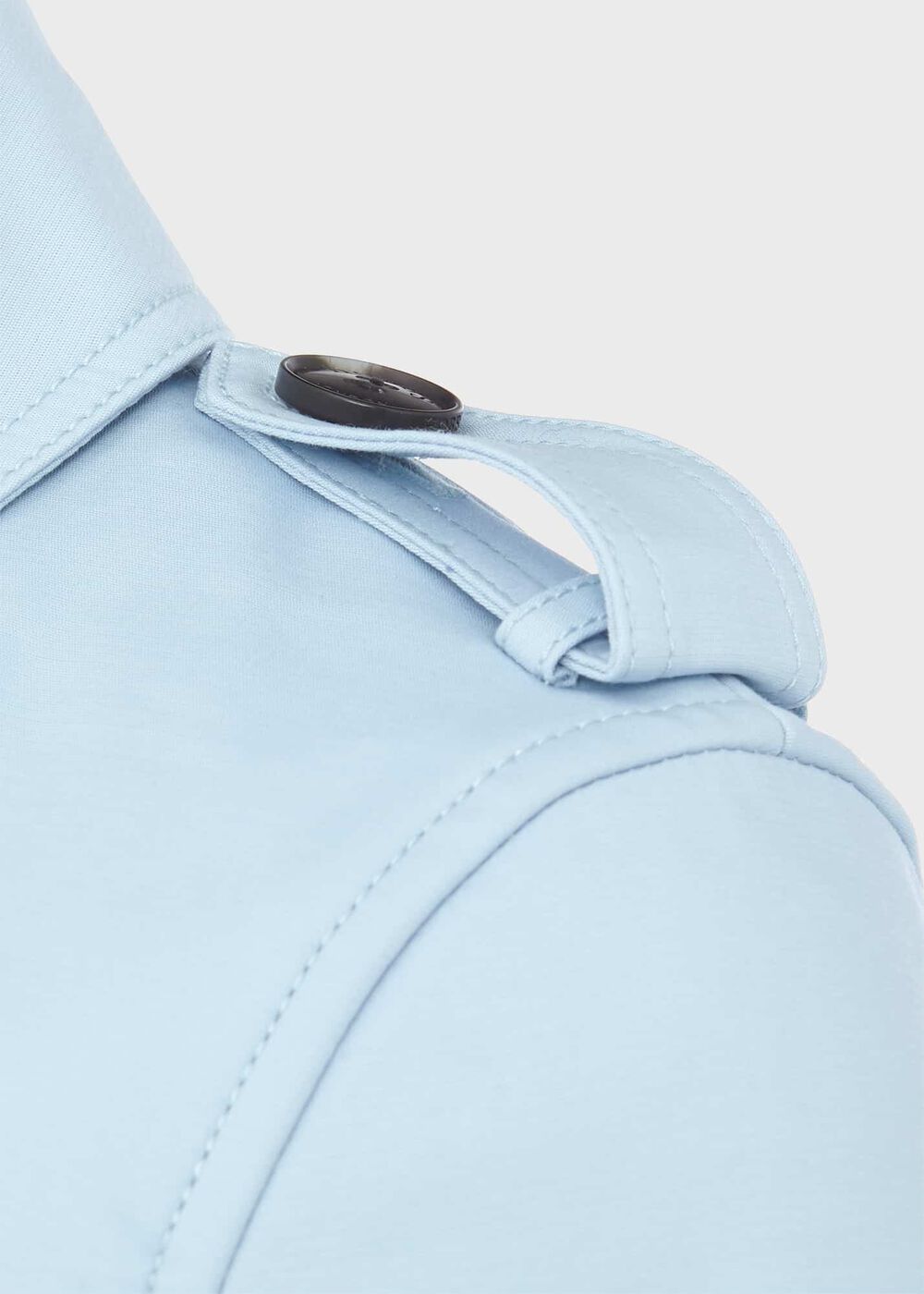 Petite Saskia Shower Resistant Trench Coat, Pale Blue, hi-res