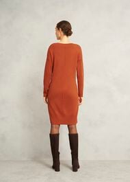 Devora Knitted Dress, Sienna Orange, hi-res
