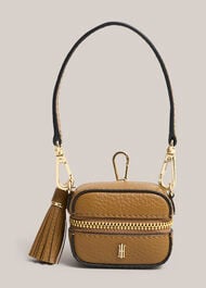 Carlton Earphone Case, Tan, hi-res