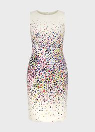 Petite Fiona Dress, Ivory Multi, hi-res