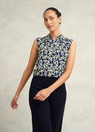 Ariela Top, Navy Multi, hi-res