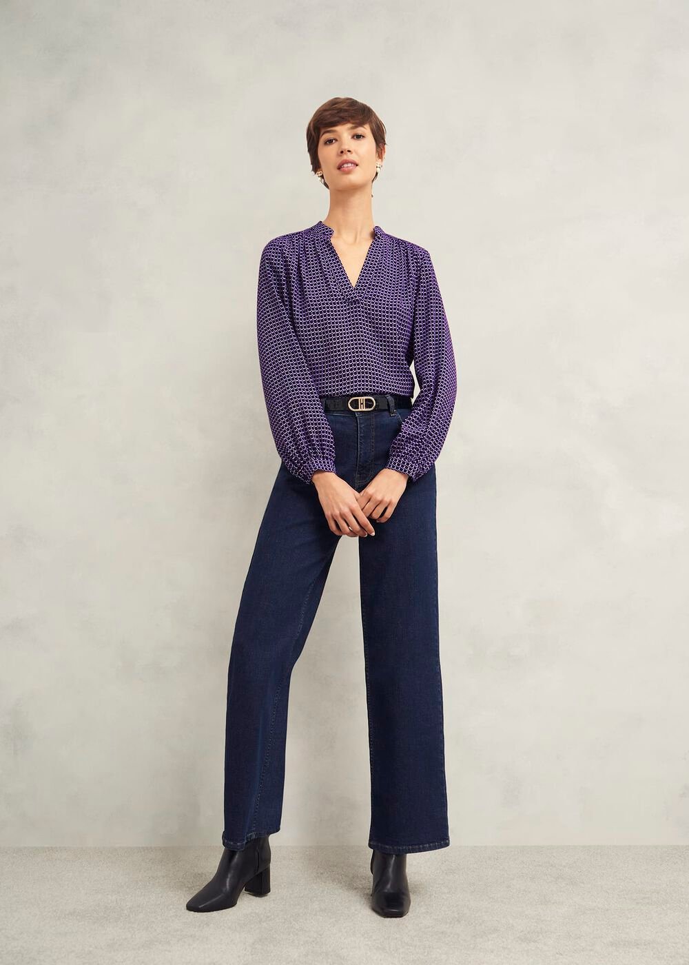 Mila Blouse, Purple Multi, hi-res