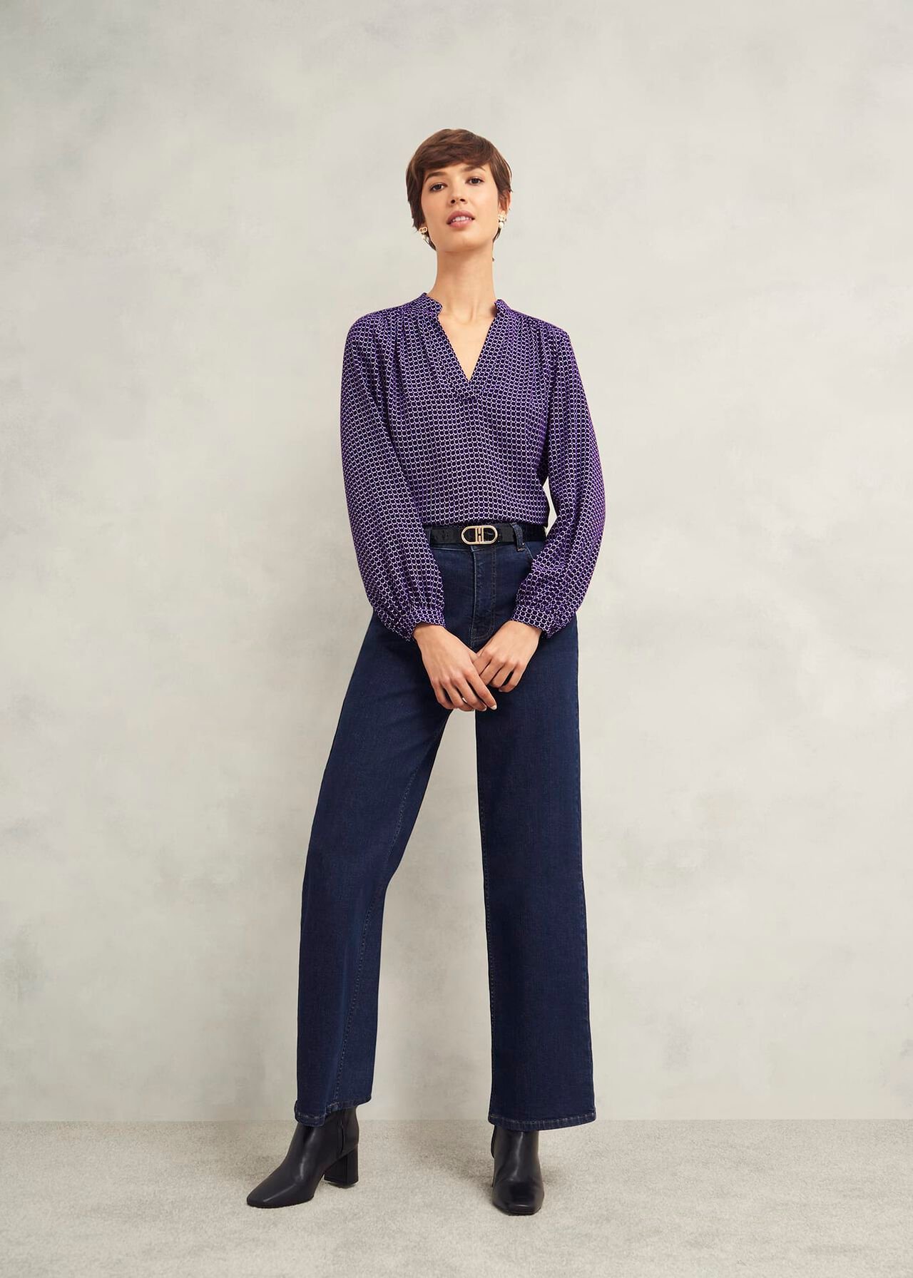 Mila Blouse, Purple Multi, hi-res