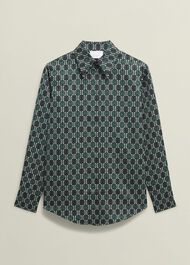 Finwell Satin Shirt, Multi, hi-res
