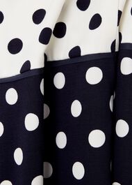 Fiona Spot Shift Dress, Navy Ivory, hi-res