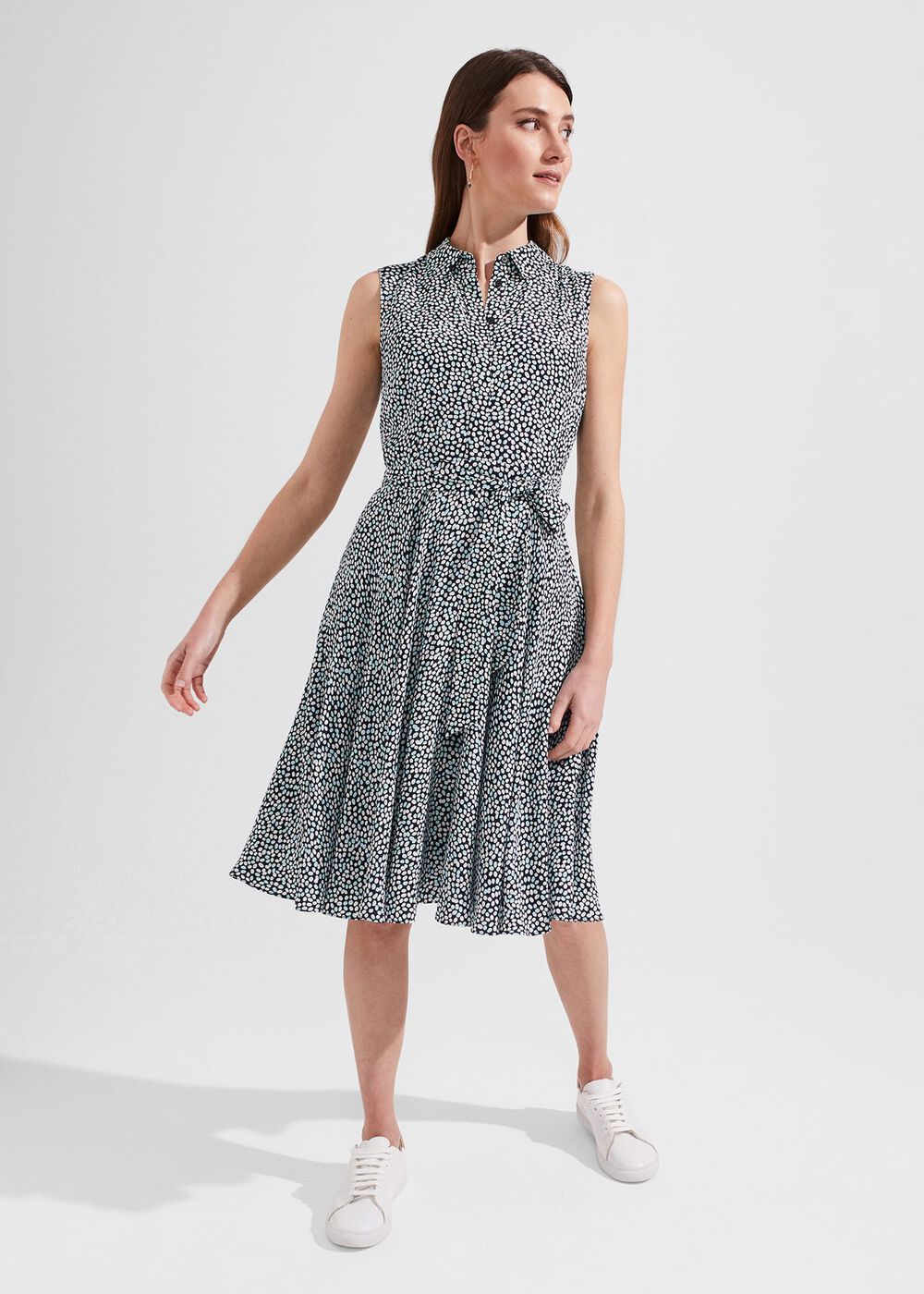 Belinda Dress, Navy Multi, hi-res