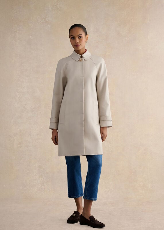 Petite Vivienne Shower Resistant Trench Coat