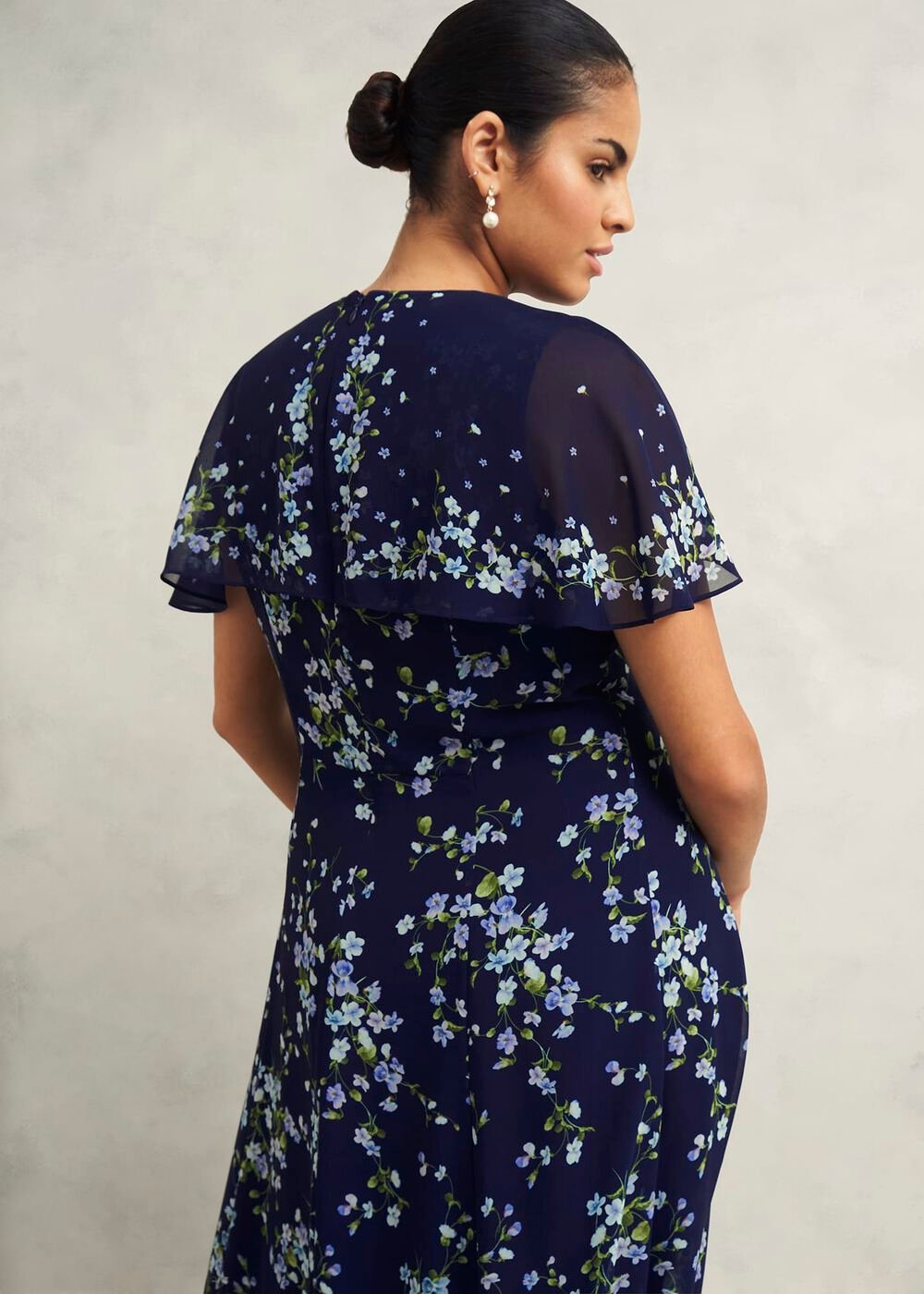 Petite Rosella Dress, Midnight Multi, hi-res