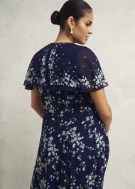 Petite Rosella Dress, Midnight Multi, hi-res