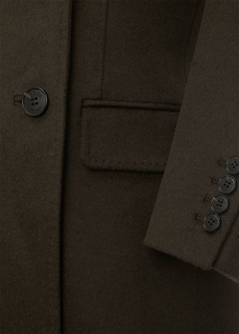 Elva Wool Coat, Dark Olive, hi-res