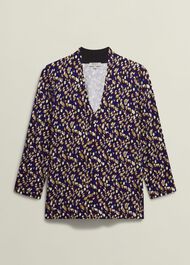 Aimee Printed Top, Purple Multi, hi-res