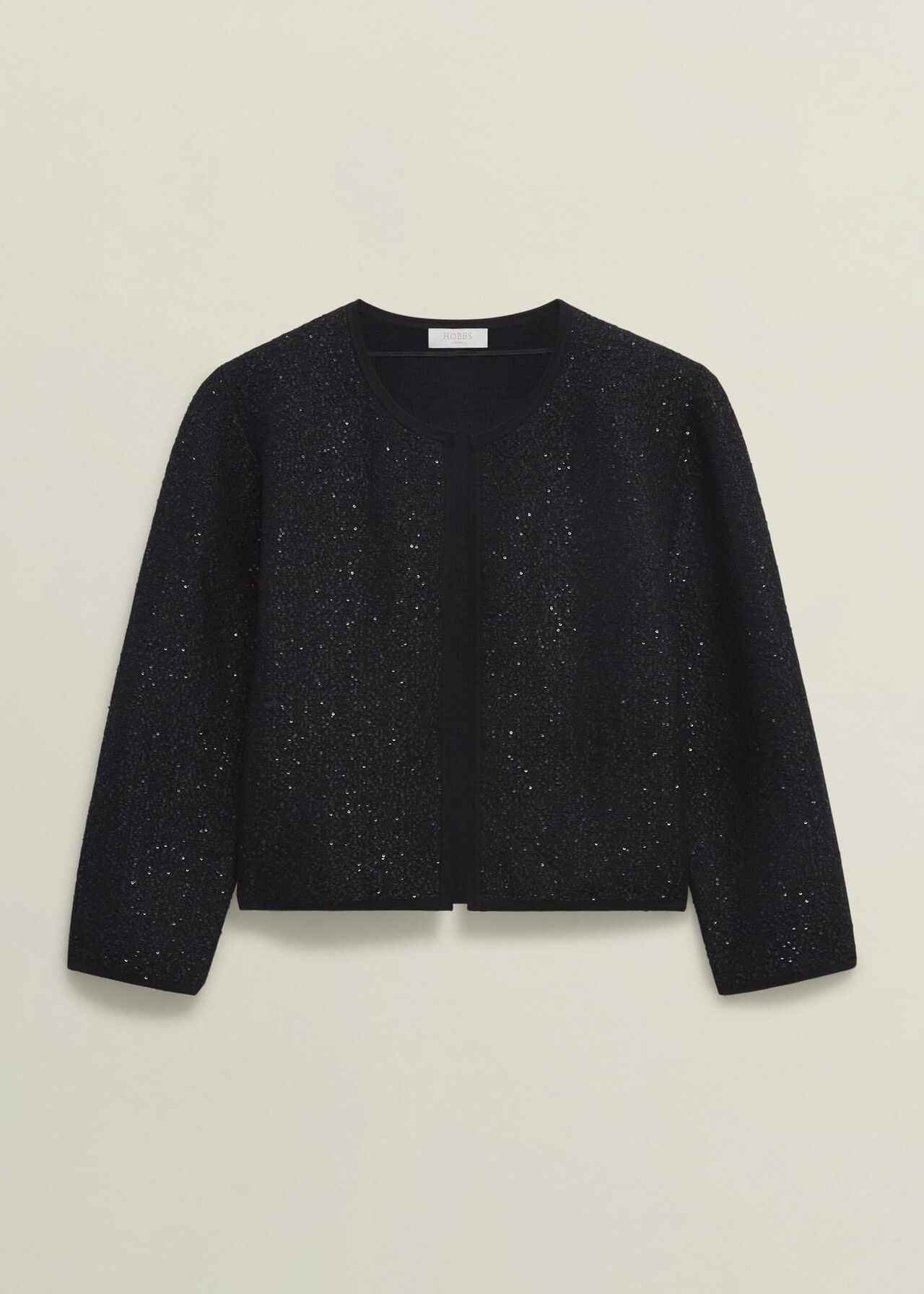 Elin Sequin Cardigan, Black, hi-res