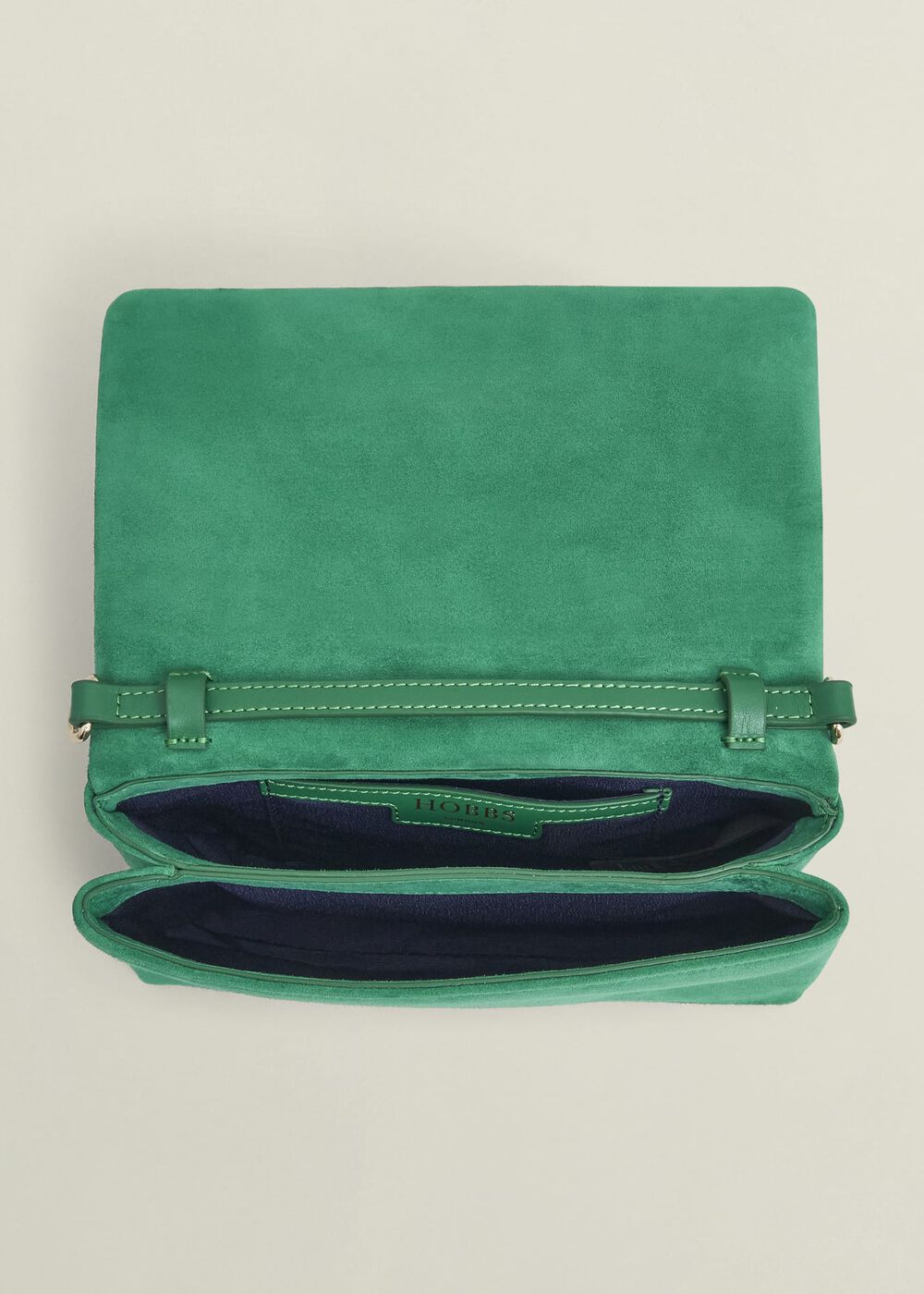 Jas Suede Clutch Bag, Amethyst Green, hi-res