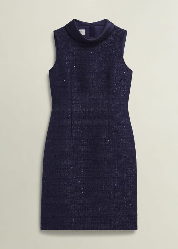 Prisha Sequin Tweed Dress
