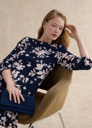 Liana Floral Mini Dress, Midnight Pink, hi-res