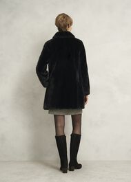 Rue Faux Fur Coat, Black, hi-res