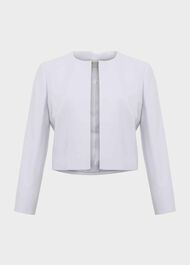 Elize Crepe Jacket, Pale Blue, hi-res