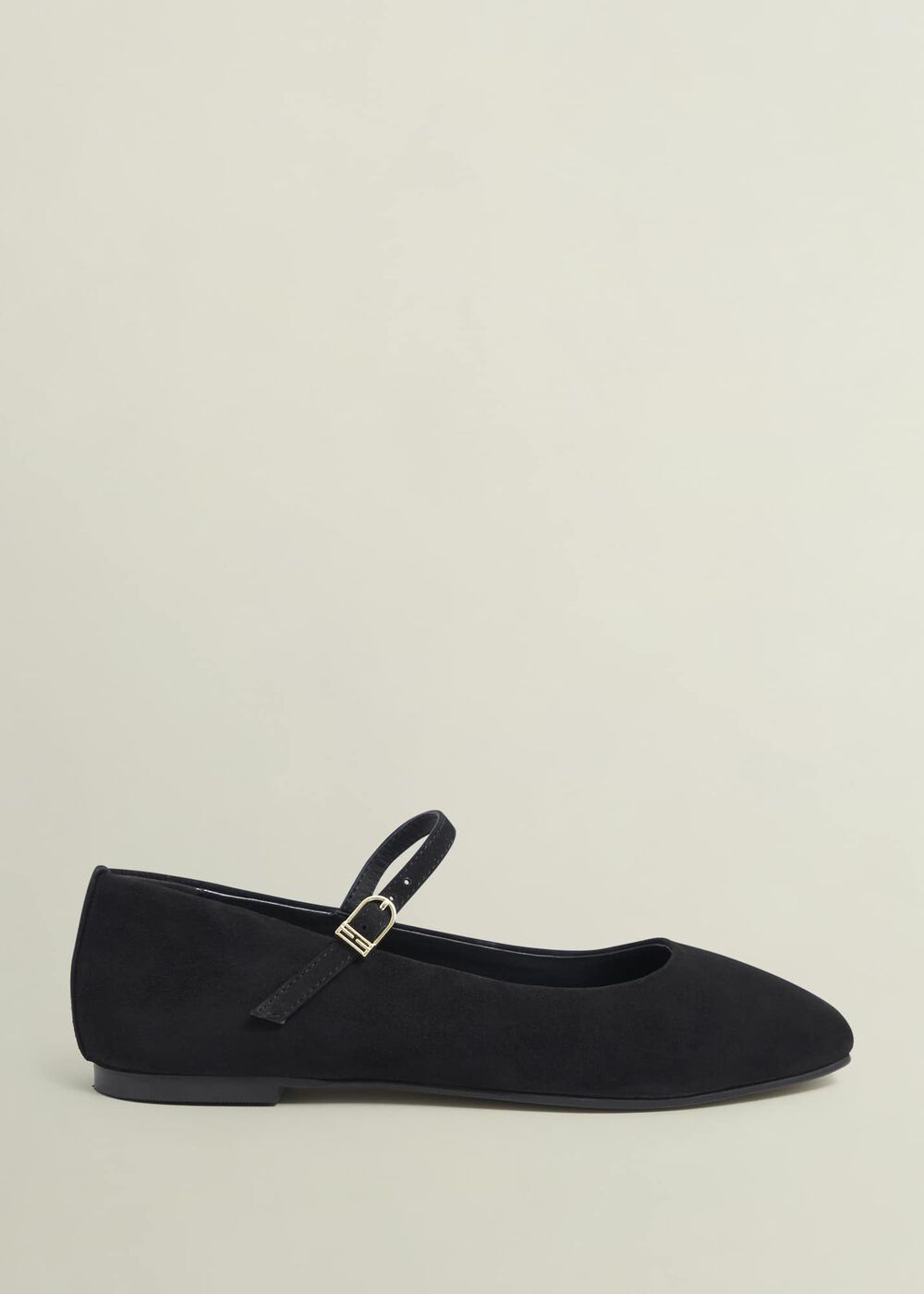 Suede Chrissy Mary Janes, Black, hi-res