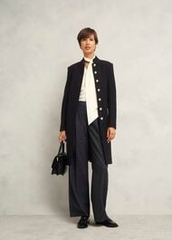 Wilma Wool Coat, Black, hi-res