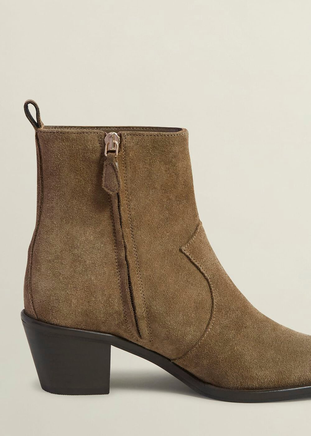 Frankie Western Boots, Dark Tan, hi-res