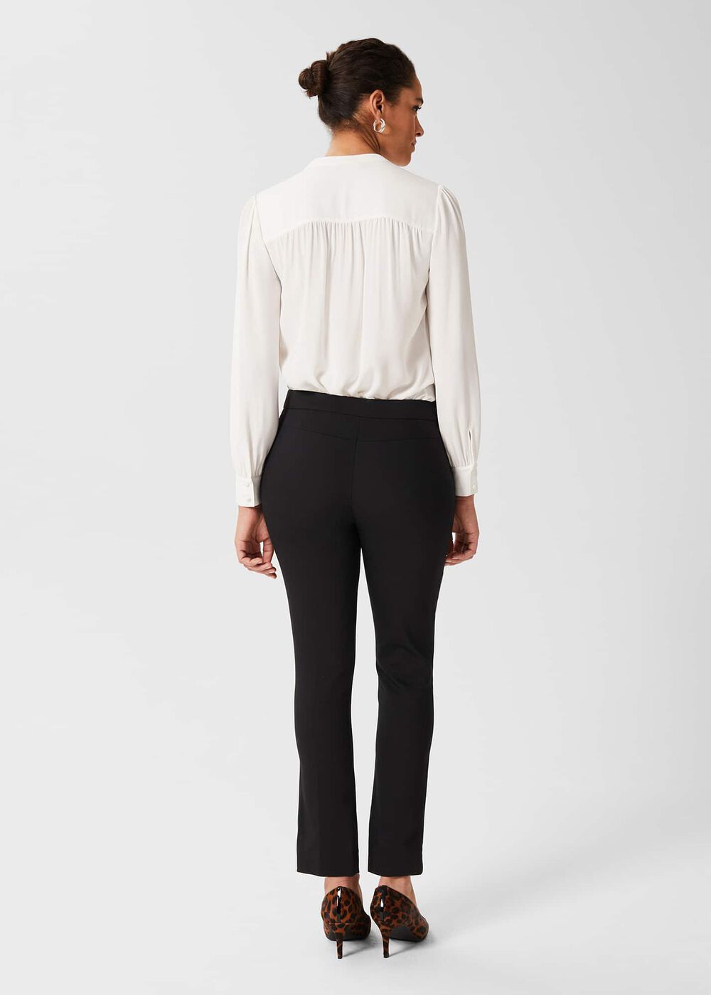 Annie Slim Trousers With Stretch, Black, hi-res