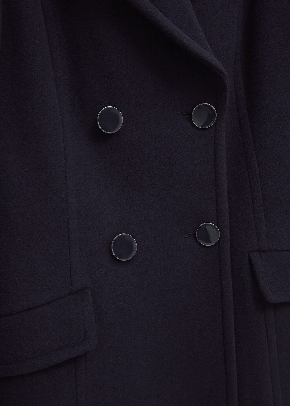 Marlene Wool Blend Coat, Navy, hi-res
