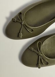 Priya Ballet Flats, Oregano Green, hi-res