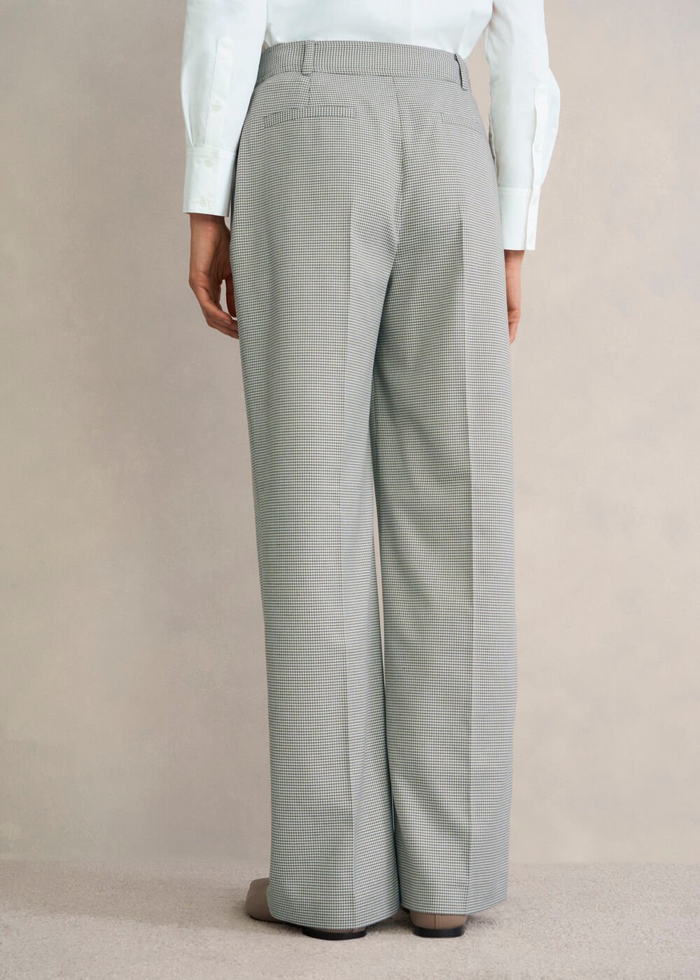 Ellie Wool Blend Wide Pants, Camel Multi, hi-res