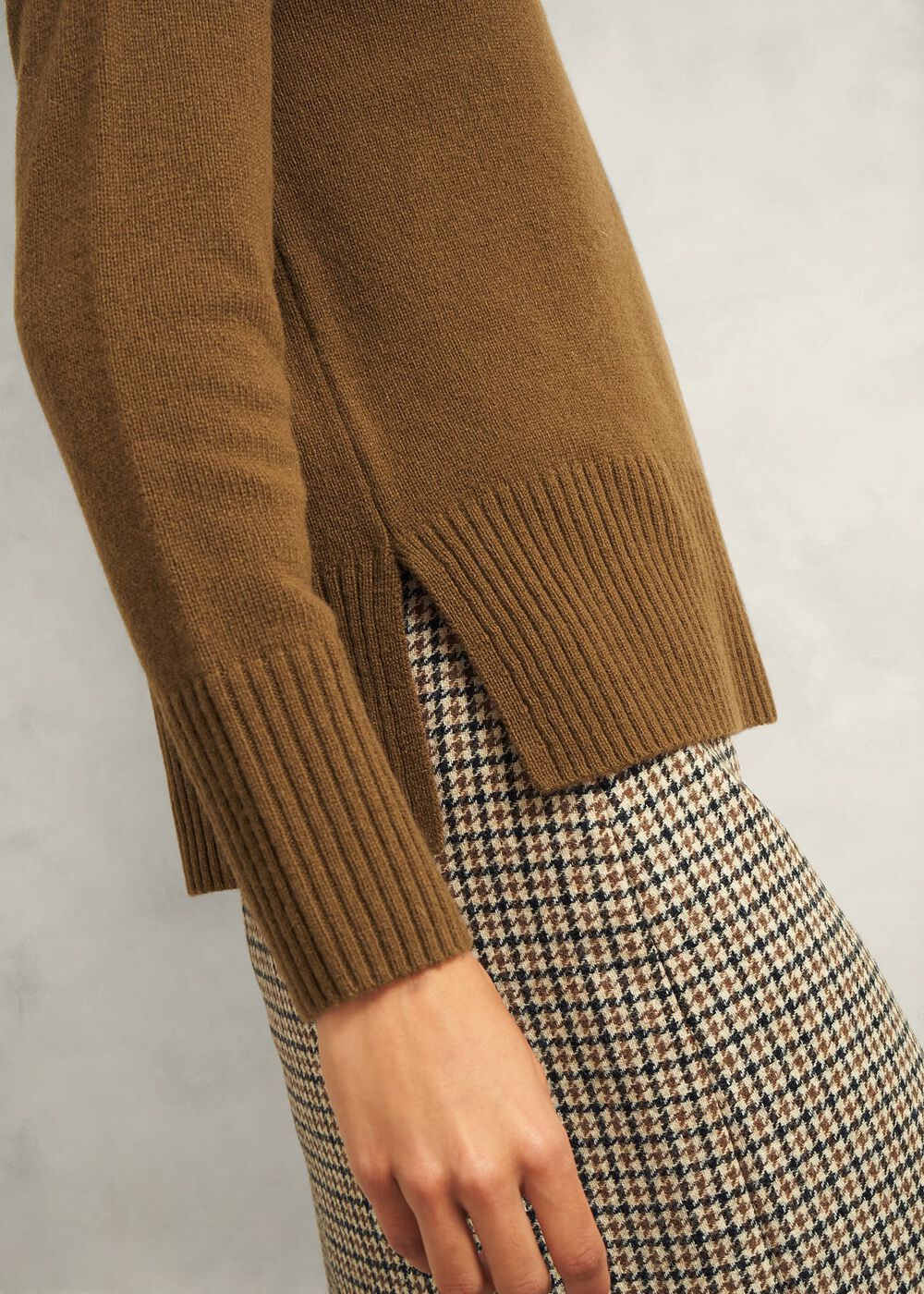 Becky Wool Blend Jumper, Toffee, hi-res
