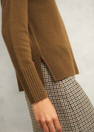 Becky Wool Blend Jumper, Toffee, hi-res