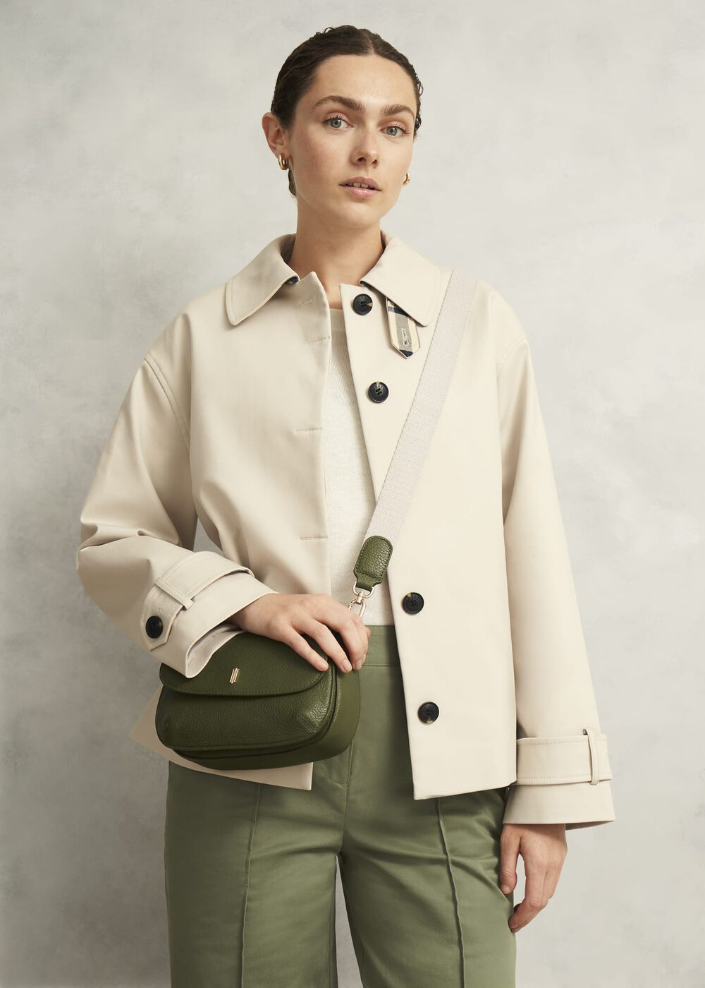 Berwick Leather Crossbody Bag, Chive Green, hi-res