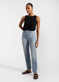 Avery Tunic Top, Black, hi-res