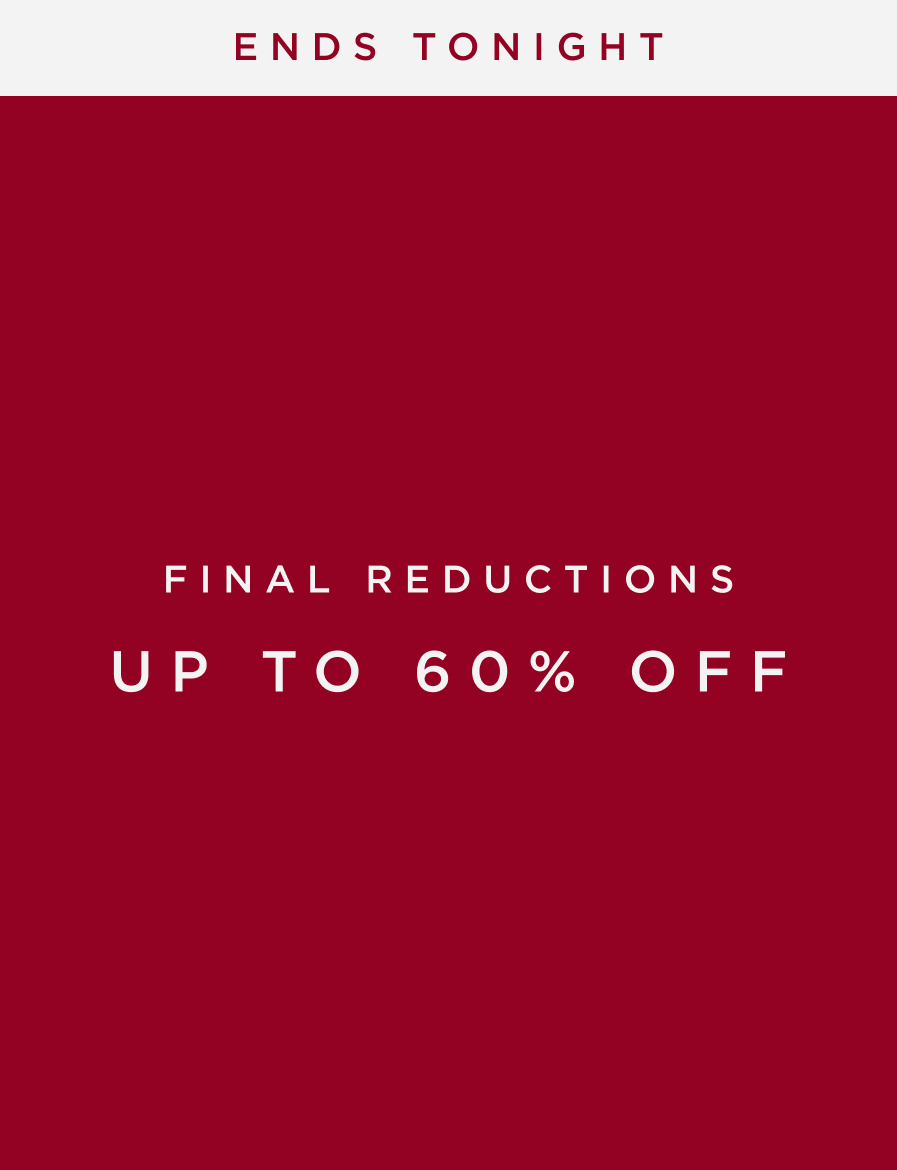 Hobbs Final Reductions Up To 60% Off Ends Tonight