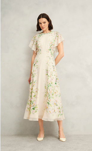 A curated collection of long, Hobbs occasion dresses.