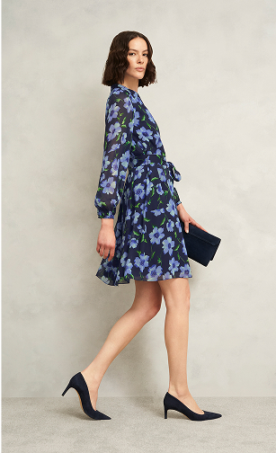 A collection of short and long Hobbs dresses.
