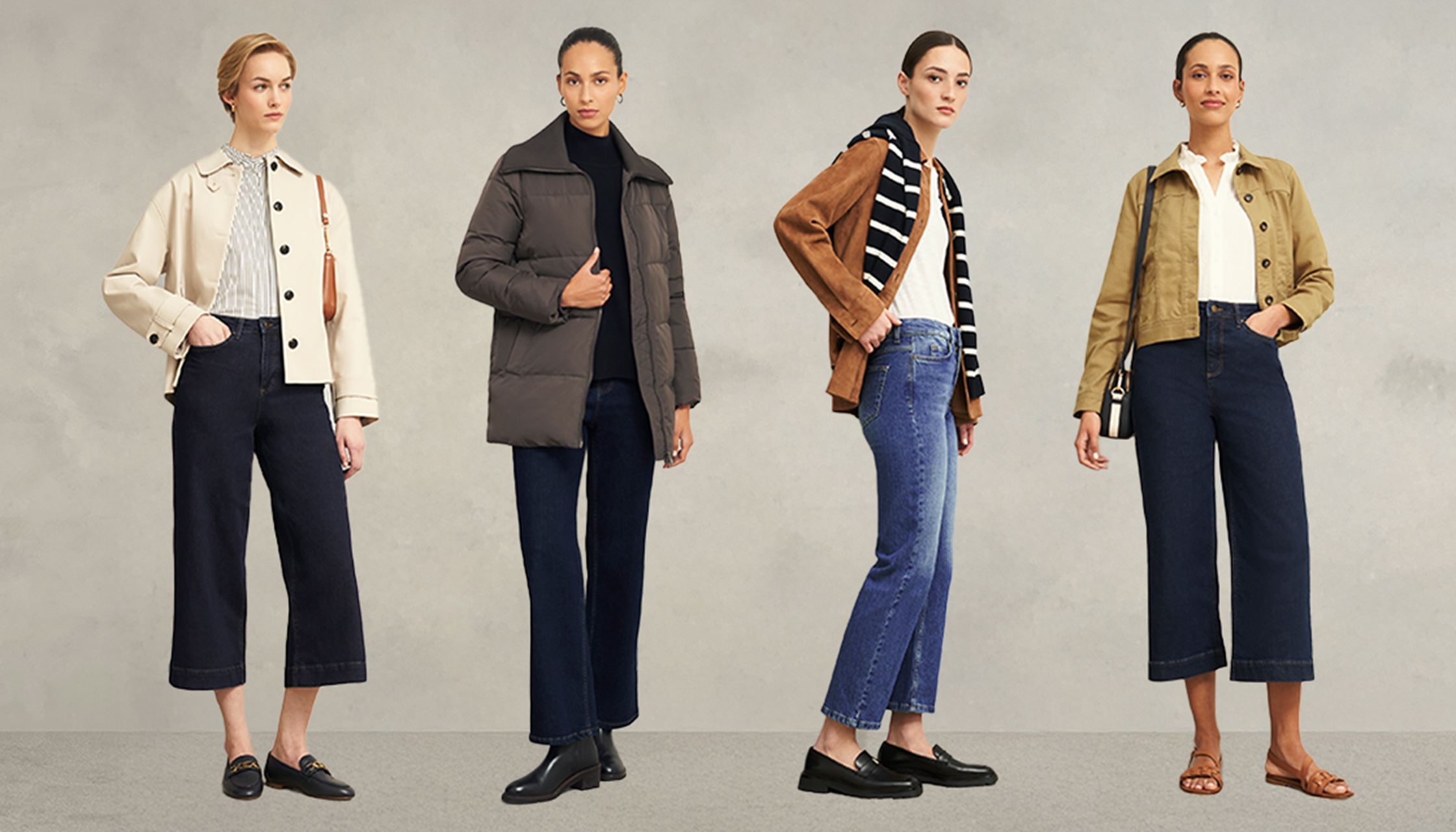 Women wearing Hobbs outerwear.