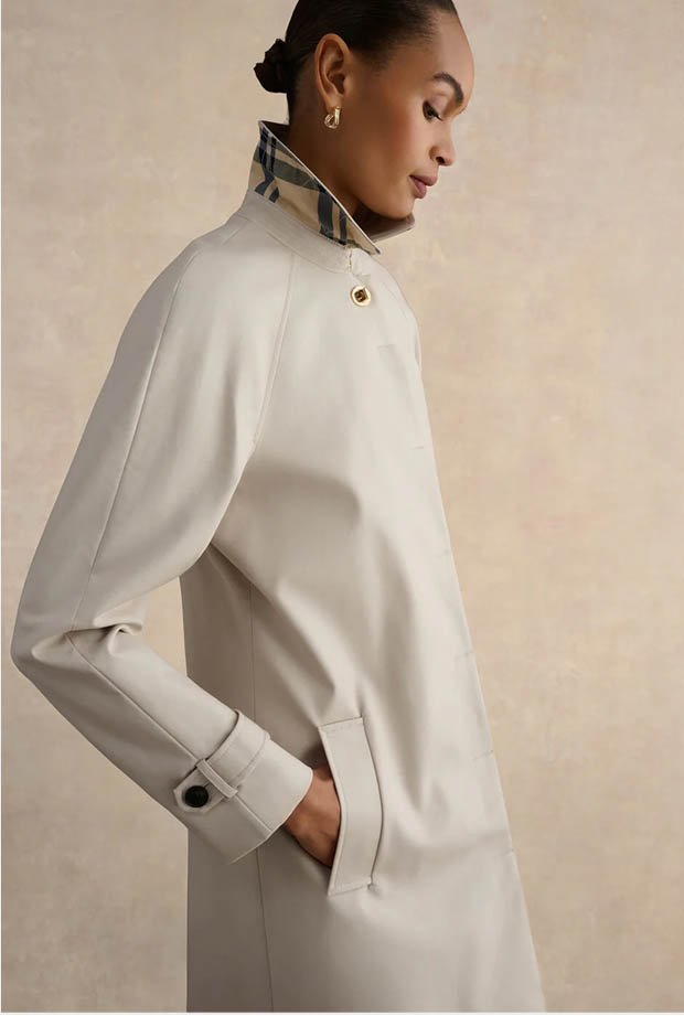 Hobbs' collection of trench coats.