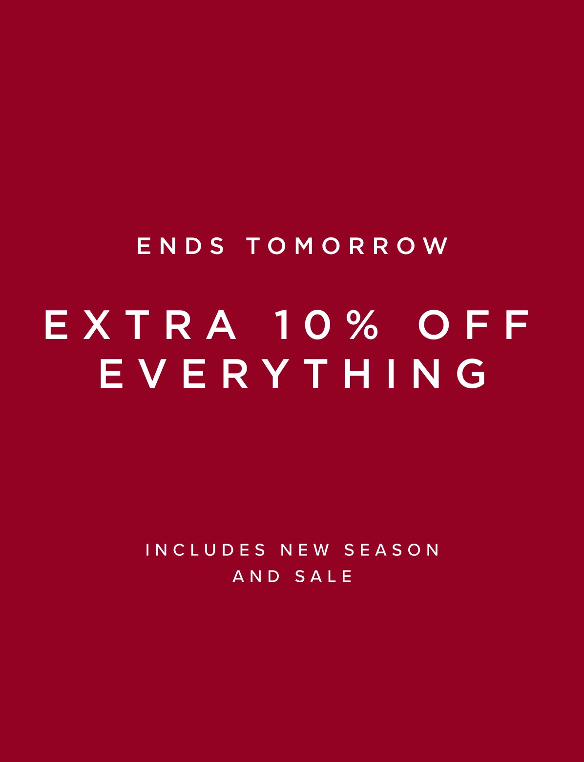 Hobbs Extra 10% Off Everything - Ends Tomorrow
