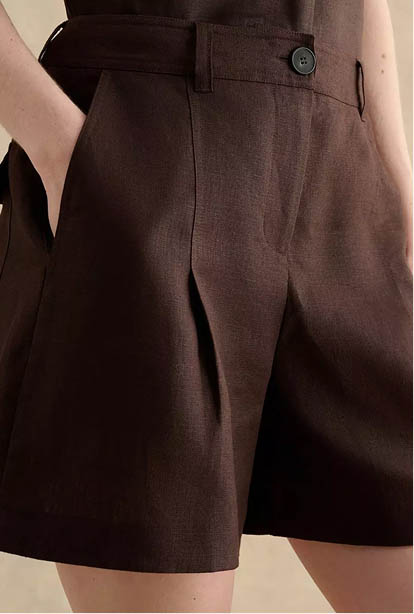 A woman wearing a Hobbs dress.