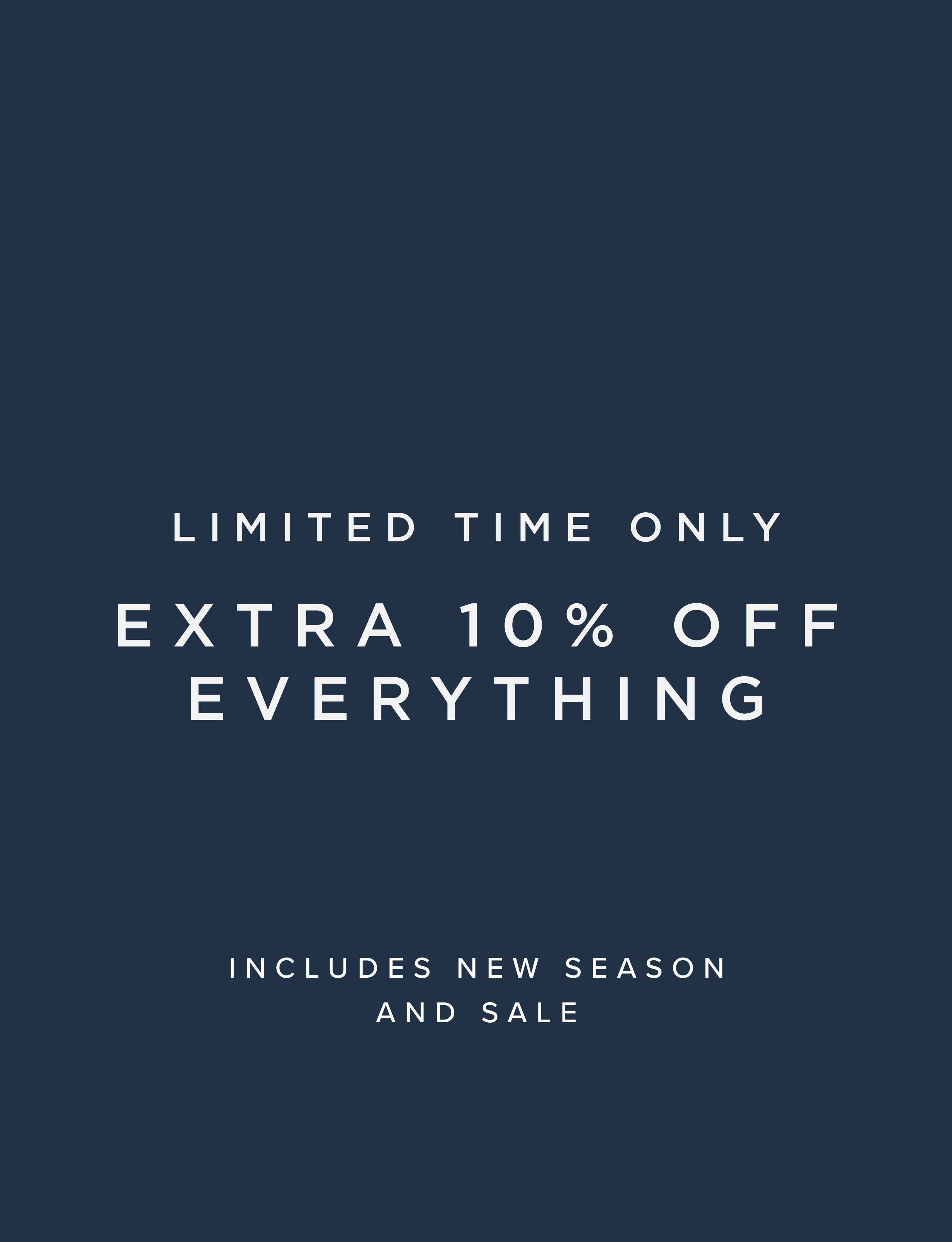 Hobbs 10% Off Everything Promotion