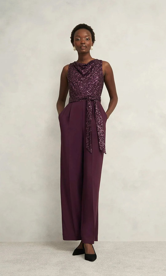 A gallery of six product images of Hobbs Christmas party dresses.