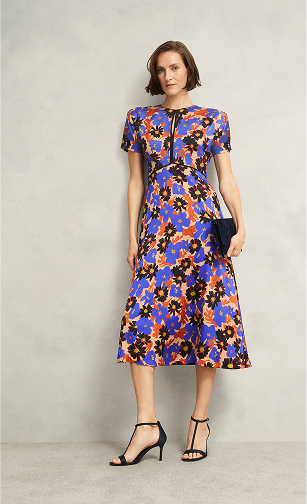 A collection of short and long Hobbs dresses.