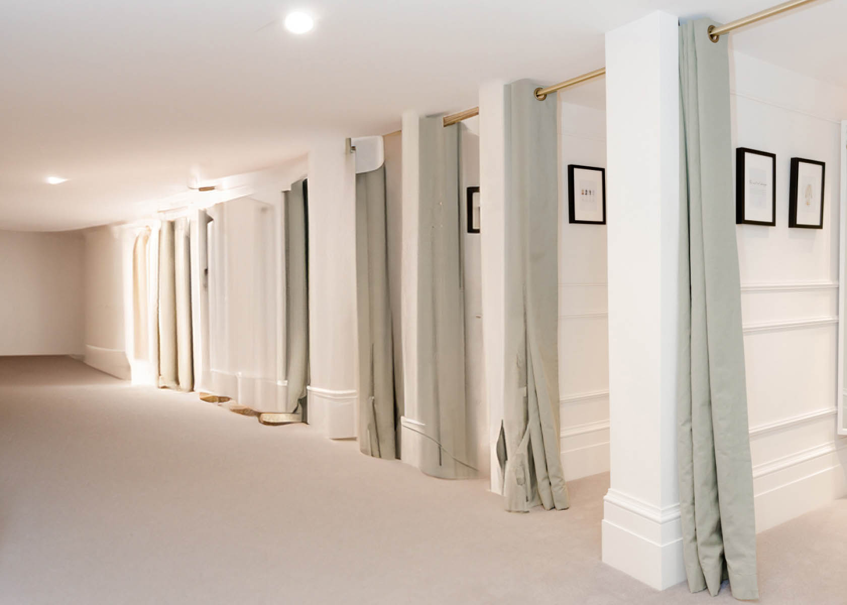 Image of Hobbs store personal styling fitting rooms.